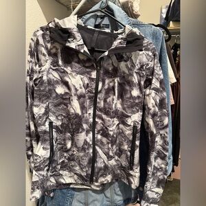 Lululemon Black and White Ski Jacket with Urban Camouflage
